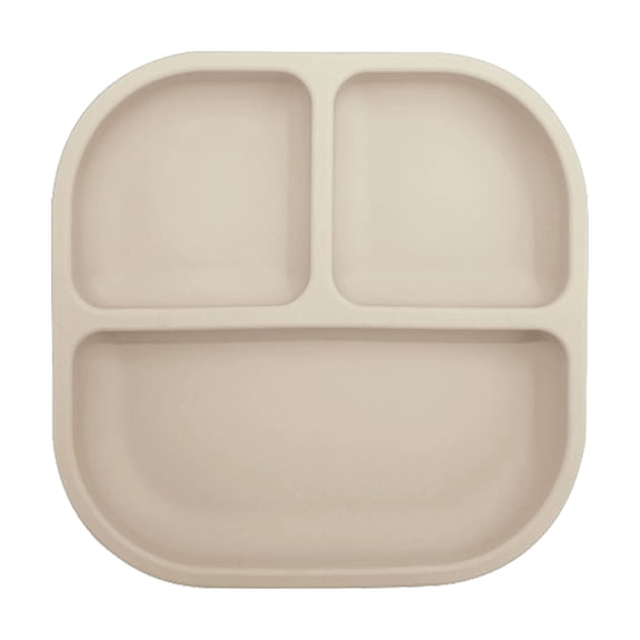 Guanglv Food Grade Silicone Divided Dinner Plate Spill Proof Multipurpose Serving Tray for Kitchen Dining Room Reusable Food Container Back to School Meal Tray