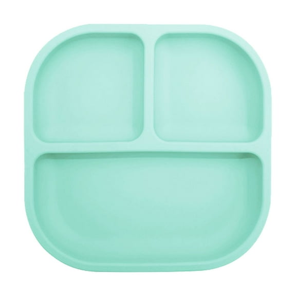Guanglv Food Grade Silicone Divided Dinner Plate Spill Proof Multipurpose Serving Tray for Kitchen Dining Room Reusable Food Container Back to School Meal Tray