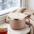 thumbnail image 1 of Guanglv Stainless Steel Thermal Insulated Ramen Bowl with Handle And Sealed Lid Multipurpose Hot Soup Cold Food Serving Bowl Back to School Dorm Meal Container, 1 of 3