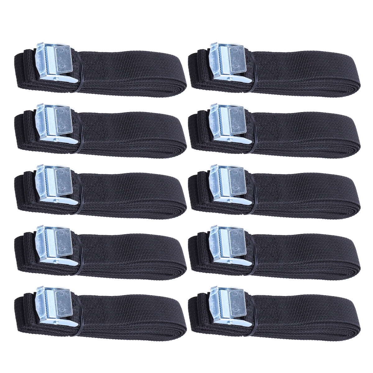 Guangmc 10 Pcs Lashing Straps with Steel Buckle Thick Nylon Quick