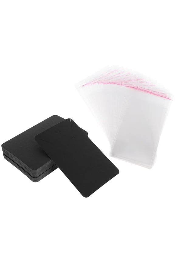 100 Earring Cards with Self-Seal Bags Jewelry Packaging