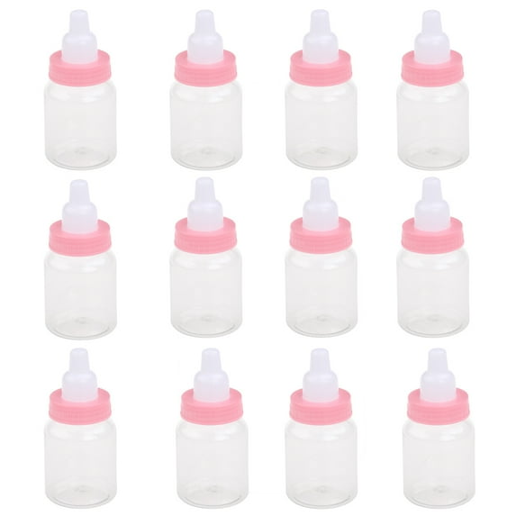 Guangmc 12pcs Mini Milk Bottle Baby Shower Favors