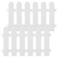 thumbnail image 1 of Guangmc 2 White Garden Picket Fence Edging Panels - 50cm x 30cm, 1 of 5