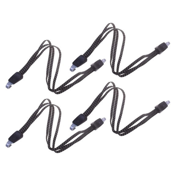 SHINYPASING Bike Luggage Strap Elastic Bike Strap Plastic Black Cyclists Travel 4Pcs