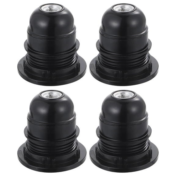 Guangmc 4pcs E27 Lamp Holder Base Bulb Socket Pendant Self-Locking Outlet