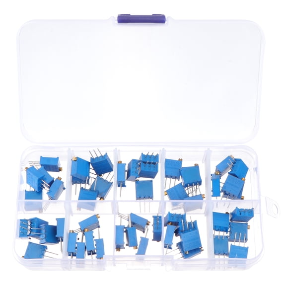 Raindrops 50 Pcs Adjustable Potentiometer Resistor for Breadboard Trim Potentiometer