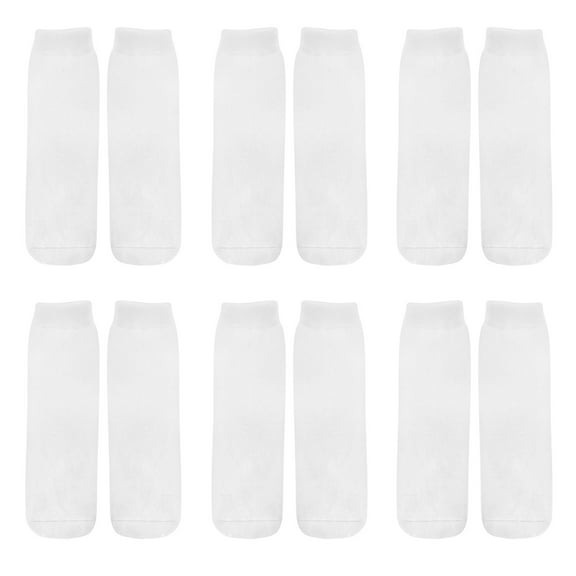 Guangmc 6 Pairs White Sublimation Socks - DIY Craft