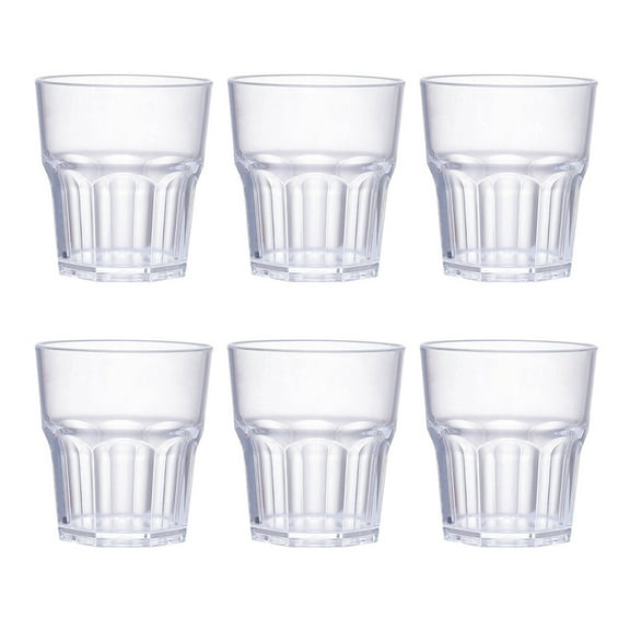 Guangmc 6Pcs 35ML Unbreakable Whiskey Glasses for Home Bar
