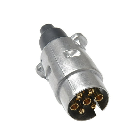 Guangmc 7 Pin Aluminum Trailer Connector for Towing 12V Trucks