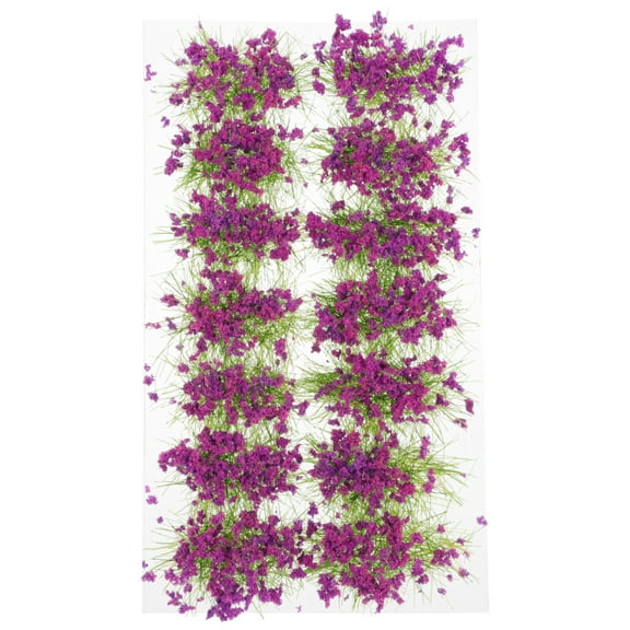 Guangmc Artificial Flower Static Grass Tuft: Purple Ground Cover