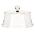 Guangmc Clear Dome Cake Cover Plate Serving Tray Pastry Cloche Stand
