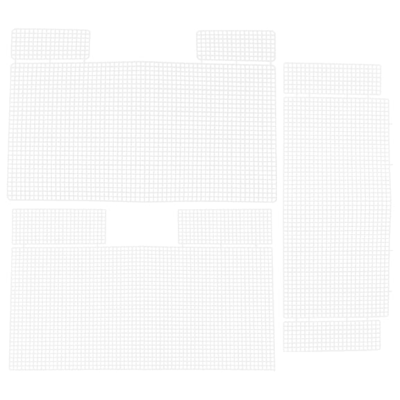 Guangmc Clear Plastic Canvas Sheets for DIY Tote Bags & Embroidery Projects