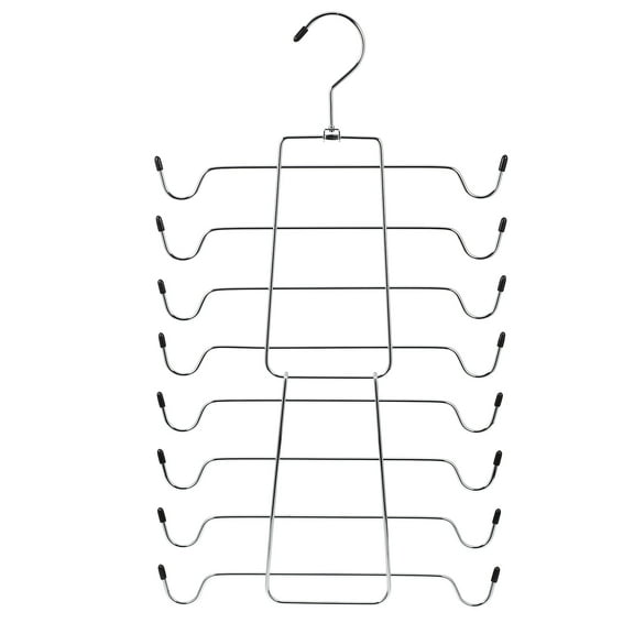 Guangmc Closet Space Saving Hangers: Steel Hanging Organizer Rack (Black)