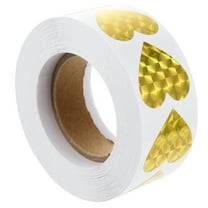 Guangmc Golden Heart-Shaped Sealing Stickers for DIY Gift Decoration