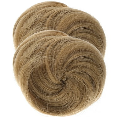Guangmc Hair Bun Extensions Claw Clip Messy Updo Accessory for Women Girls White Claw