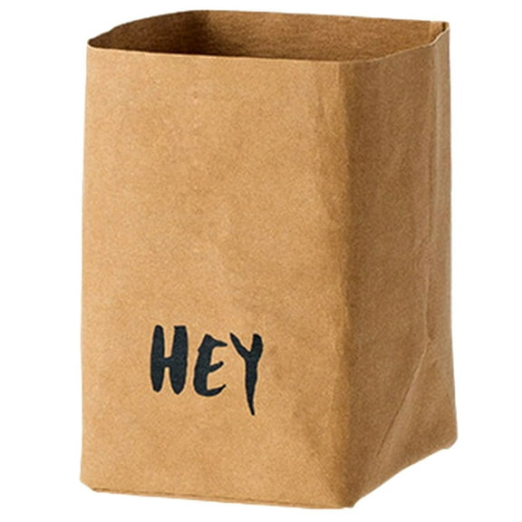 DEMACRIO Washable Paper Bag Sturdy Paper Grocery Store 1Set 3.93X3.93X5.89in