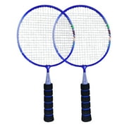 Guangmc Lightweight Badminton Racket for Outdoor Sports (Blue) - 1 Pair