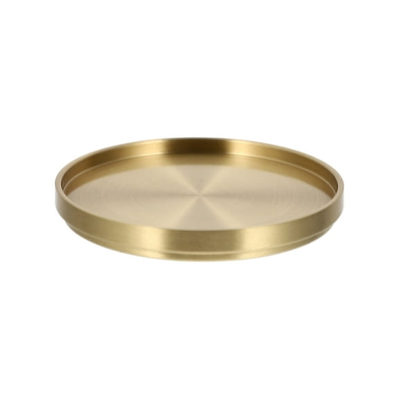 Guangmc Metal Coasters for Tea Cup or Mug, Brass Tableware Mats (Golden)