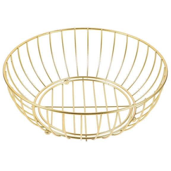 Guangmc Metal Wire Fruit Basket Mesh Fruit Bowl Snacks Storage Holder Kitchen Countertop