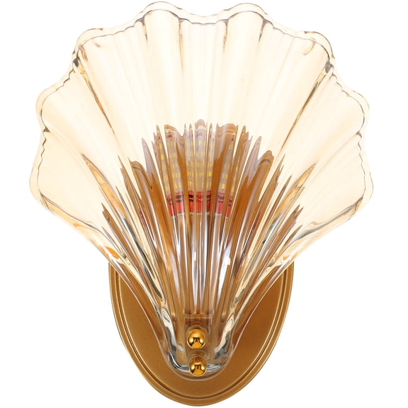 Guangmc Nautical Sea Shell Wall Sconce for Indoor Decor