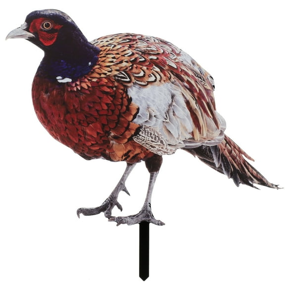 Guangmc Pheasant Garden Stake Decoration Ground Insert Lifelike Pheasant Sculpture Acrylic Animal Stake
