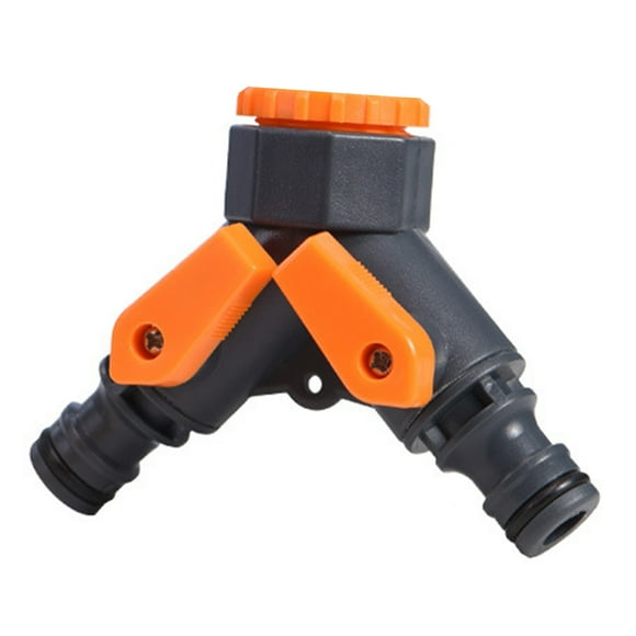 Guangmc Plastic 2 Way Y Valve Hose Connector Outdoor Faucet Splitter