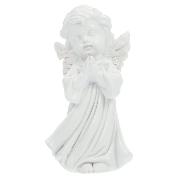 DEMACRIO Angel Figurine Ornament White 1Pcs 3.5x1.8x1.6in