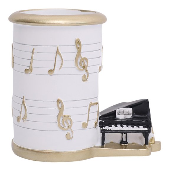 Guangmc Resin Music Note Pencil Pot for Desk Organization