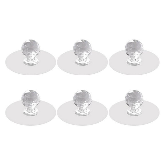 Guangmc Self Adhesive Cabinet Handle Drawer Knobs 6pcs