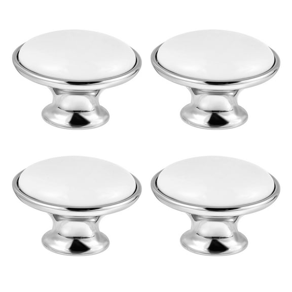 Guangmc Silver Cabinet Handles: Drawer Knobs 4pcs