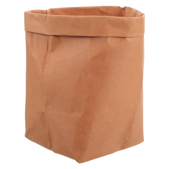 Guangmc Reusable Washable Kraft Paper Grocery Tote Bag in Stylish Rose Color