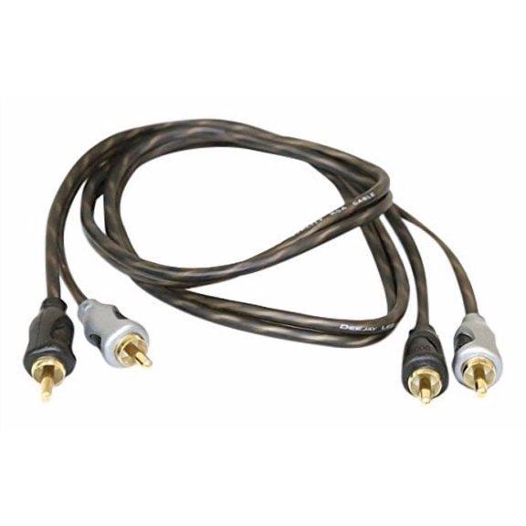 Deejay LED 3' RCA to RCA Copper Audio Cable