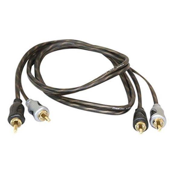 Deejay LED 3' RCA to RCA Copper Audio Cable