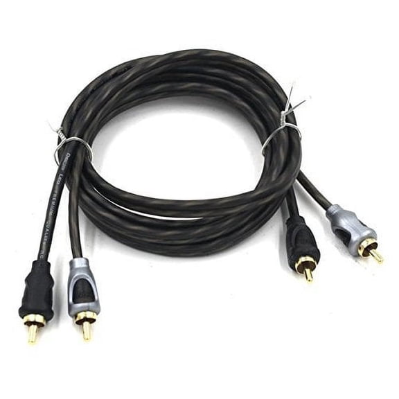 Deejay LED 6' RCA to RCA Copper Audio Cable Entry Level