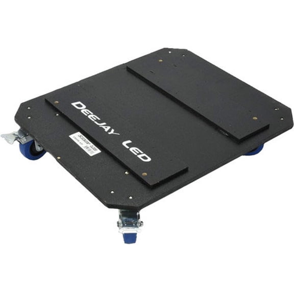 Deejay LED TBHWAD DJ Case Caster Kit Dolly w/ Four 3.5" Wheels, Two Locking