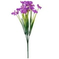 thumbnail image 1 of Guanhe 12 Bundles Outdoor Plants Artificial Flowers Bouquets for Home Garden Vase Decor, Silk Daisy Plastic Fake Flower Party Table Centerpieces Decor,Purple, 1 of 9
