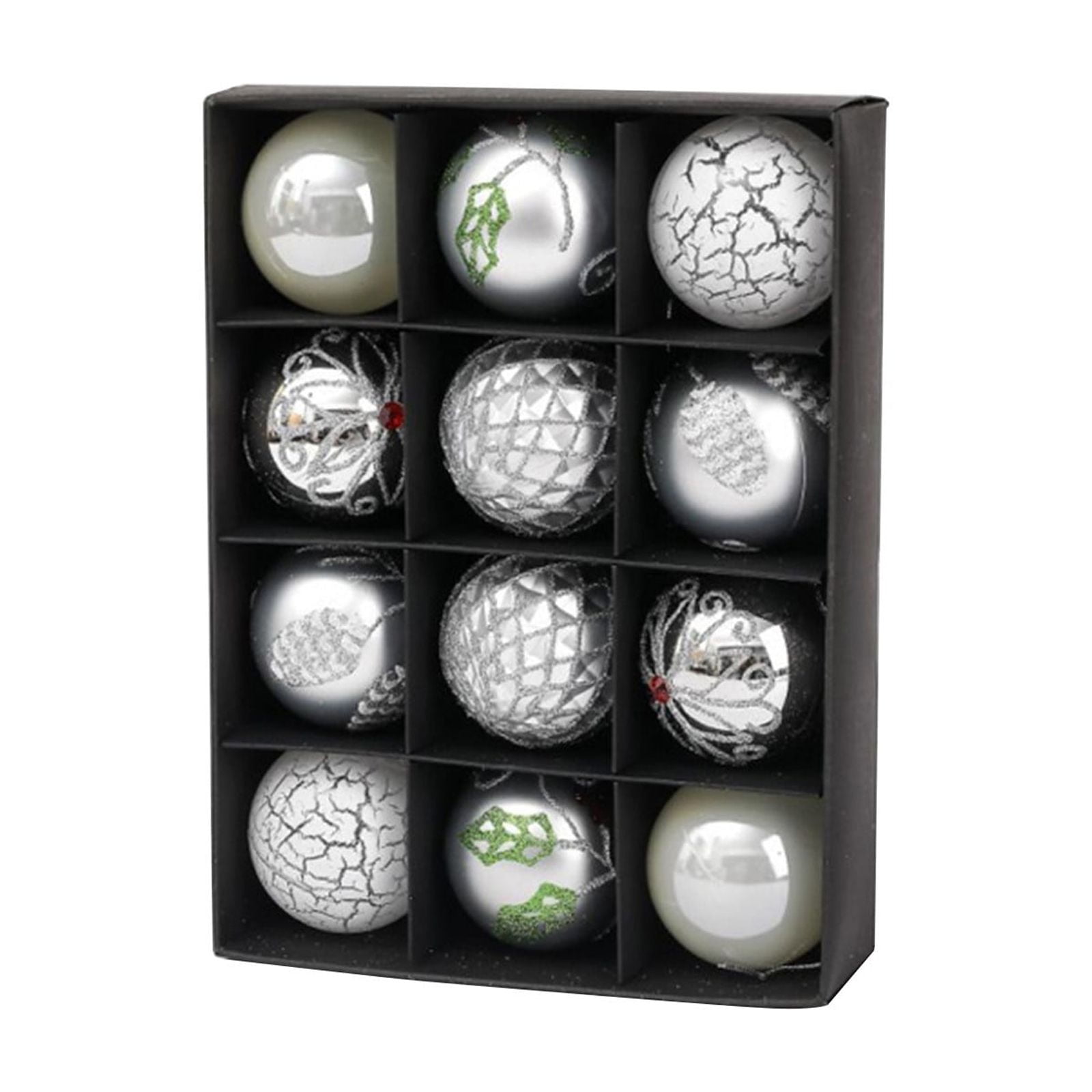 Guanhe 12Pcs Christmas Tree Decoration Christmas Balls Shaped Props