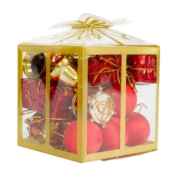 Guanhe 26Pieces Christmas Accessories Xmas Tree Ornaments Accessories Colorful Accessories Decoration Pendant for Holiday Party Decor (Multicolor Boxes)