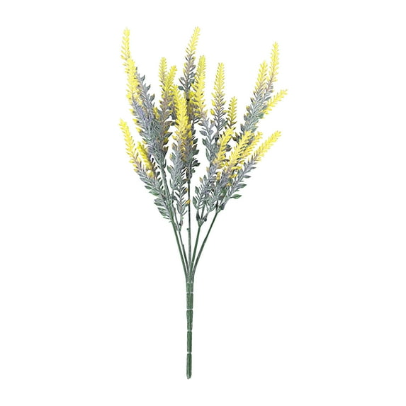 Guanhe 2Pcs Artificial Lavender Flower Wedding Party Table Centerpieces Decor, Outdoor UV Resistant Flowers Plastic Fake Flowers Plants