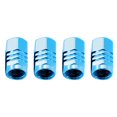 thumbnail image 1 of Guanhe 4Pieces Aluminum Car Valve Caps Valve Cores Tire Valve Caps Car Accessories Blue, 1 of 8