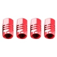 thumbnail image 1 of Guanhe 4Pieces Aluminum Car Valve Caps Valve Cores Tire Valve Caps Car Accessories Red, 1 of 8