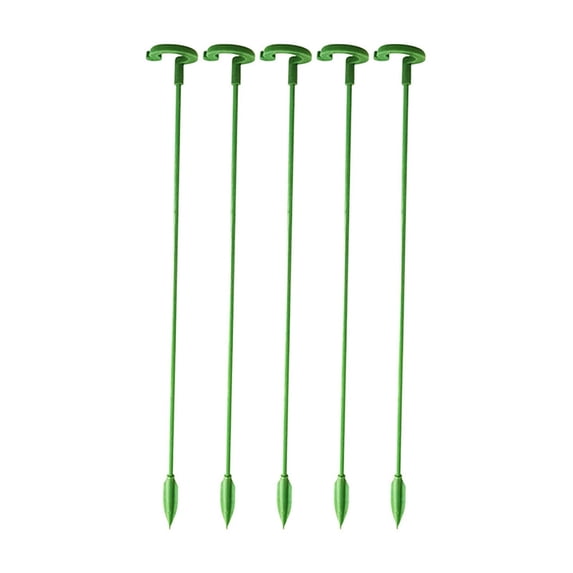 Guanhe 5Pcs Plant Stabilizer Outdoor, Plant Supports for Potted Plants Indoor, Plant Sticks Support Tall, Vegetable Garden Single Stem Flower Plant Support, Plant Leaf Holder-19Inch