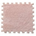 thumbnail image 1 of Guanhe 5Pcs Square Plush Puzzle Foam Floor Mat, Pink, 12 Count, 1 of 5