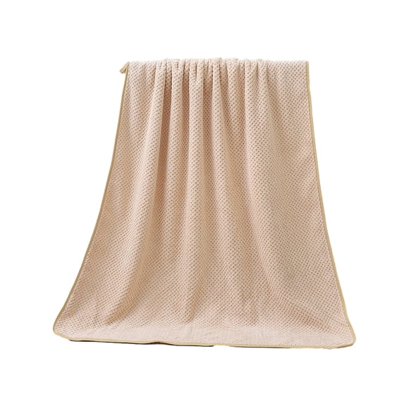 Guanhe Baby Bath Towels for Boy/Girls, Comfortable Skin-friendly Coral Velvet Absorbent Quick-drying Thickened Soft Bath Towel Large Size,35.5''x67''(Coffee)
