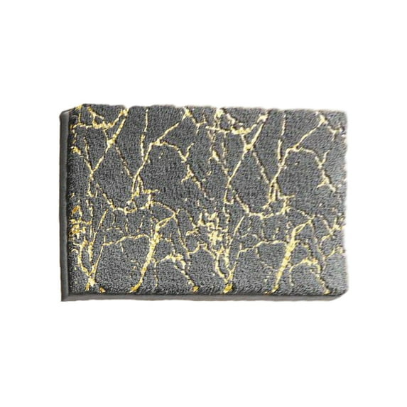 Guanhe Bathroom Rugs Ultra Absorbent Non-Slip Memory Foam Machine Washable Soft Velvet Bath Mats Easier To Dry for Bathroom Floor,Gray