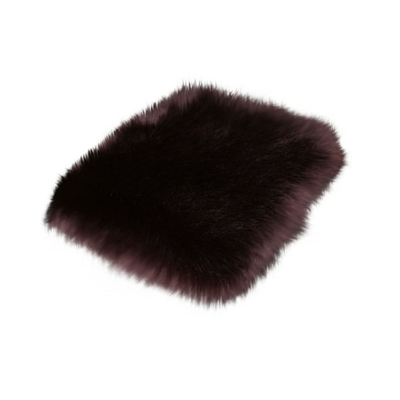 Guanhe Car Front Seat Cushion, Soft Warm Faux Winter Auto Seat Cover, Fluffy Plush Vehicle Seat Protector Pad, Car Accessories(Brown)
