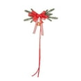 thumbnail image 1 of Guanhe Christmas Chair Bow Decoration, Chair Sashes Include Red Ribbons and Berries Pine Chair Sashes for Christmas Events Banquet Home Kitchen Decoration, 1 of 6