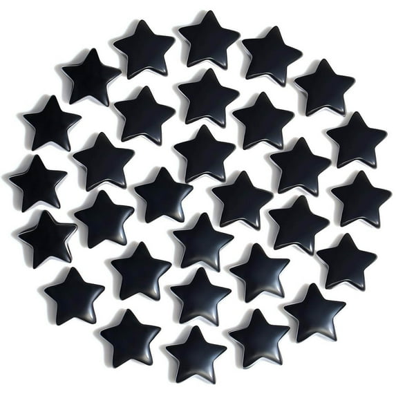Guanhe 20Pcs Crystals Star, Christmas Gifts Natural Gemstones Star Crystal Stone Polished Stones Luck Stones