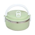 thumbnail image 1 of Guanhe 700ml Lunch Box, Stainless Steel Adult Lunch Containers Portable Leakproof Hot and Cold Food Stackable Bento Box Food Storage for Office Outdoor Travel,1 Layer(Green), 1 of 7