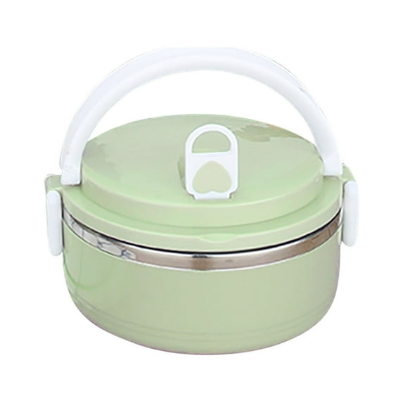 Guanhe 700ml Lunch Box, Stainless Steel Adult Lunch Containers Portable Leakproof Hot and Cold Food Stackable Bento Box Food Storage for Office Outdoor Travel,1 Layer(Green)
